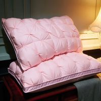 Goose Down Feather Pillow 100 Cotton Frosted Thickened Cervical Pillow Five-star Hotel Sleep Pillow Feather Pillow 1pc