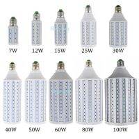 [HOT QQZIWWUJJWG 104] แสง7W 12W 15W 25W 30W 40 W 50W 60W 80W 100W AC85-265V Spot โคมไฟ E27 E26 E14 B22 E39 E40เย็น Led สีขาวข้าวโพดหลอดไฟสำหรับหลอด