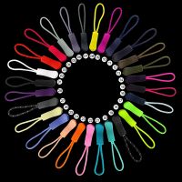 10pcs Solid Color Zipper Puller High Quality Elastic Zipper Rope Bags Jacket Zip Replacement Accessories Sports Garment Parts