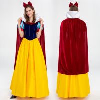 ✎™ ใหม่ฮาโลวีน Snow White ชุดเกมผู้ใหญ่ Snow White Dress เครื่องแต่งกายคอสเพลย์