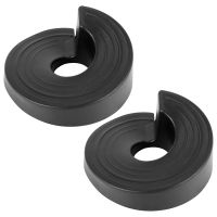 2PCS Rubber Security Wedge Security Door Stoppers Black For Bottom Of Door On Concrete  Tile  Carpet  Linoleum &amp; Wooden Floor Decorative Door Stops