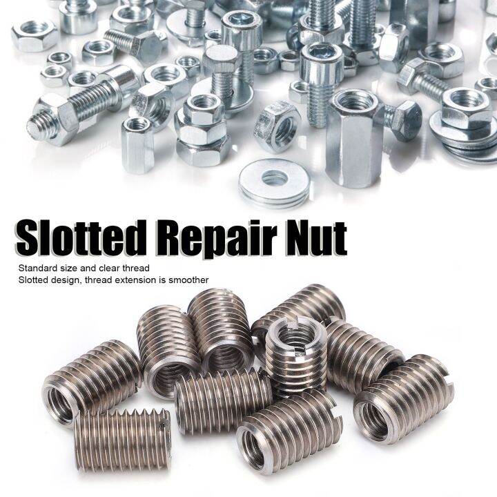 Reducer Nut Thread Repair Sleeve M8 Female and M12 Male for Mold for