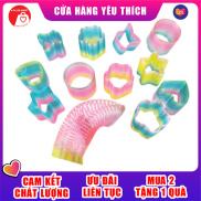 Combo 2 lò xo cầu vòng đồ chơi nhiều hình cho bé loại nhỏ,lò xo cầu vồng