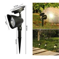 Outdoor Led Solar Spotlight Garden Lights Landscape Decoration IP65 Waterproof for Lawn Courtyard Pathway Tree Separately Lamp