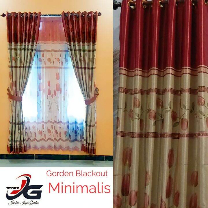 Gorden Paling Populer Hordeng Jendela Panjang Hiasan Ruang Tamu Terbaru