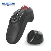 ELECOM เมาส์แบบลูกกลิ้งมือถือ Relacon,การควบคุมนิ้วหัวแม่มือ,เมาส์สำหรับคนถนัดซ้ายและขวา,บลูทูธ,ฟังก์ชั่น10ปุ่ม,ออกแบบตามหลักสรีรศาสตร์,เซ็นเซอร์เกมออปติคอล,ลูกบอลสีแดงเรียบ,Windows11,MacOS (M-RT1BRXBK)