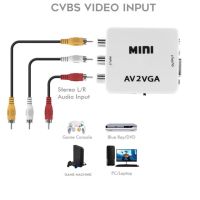 ??HOT!!ลดราคา?? Mini HD AV2VGA Video Converter อะแดปเตอร์ 3.5 มม.AV RCA CVBS Video Converter VGA Conversor to PC HDTV Converter ##ที่ชาร์จ แท็บเล็ต ไร้สาย เสียง หูฟัง เคส Airpodss ลำโพง Wireless Bluetooth โทรศัพท์ USB ปลั๊ก เมาท์ HDMI สายคอมพิวเตอร์