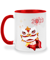 แก้วกาแฟร้อน Happy chinese new year เทศกาล ตรุษจีน แก้วสกรีน แก้วมัค twotone coffee mug แก้วสองสี แก้วสกรีน แก้วกาแฟ เหมาะเป็น ของขวัญ ของที่ระลึก ของขวัญวันเกิด