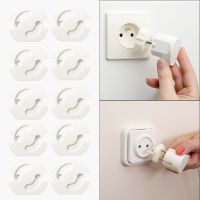 10 Pcs EU Baby Safety Electrical Outler Cover Anti Electric Shock Rotate Socket Protection Plug Protector Kid Power Socket Guard Electrical Safety