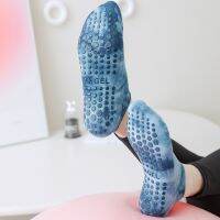 【YD】 New Cotton Gradient Color Invisible Boat Socks Anti-slip Pilates Gym