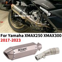 Deticolor สำหรับ Yamaha X MAX XMAX 250 300 XMAX300รถจักรยานยนต์ขนาด2017- 2023ท่อเชื่อมกลางเชื่อมต่อระบบท่อไอเสีย51มม.