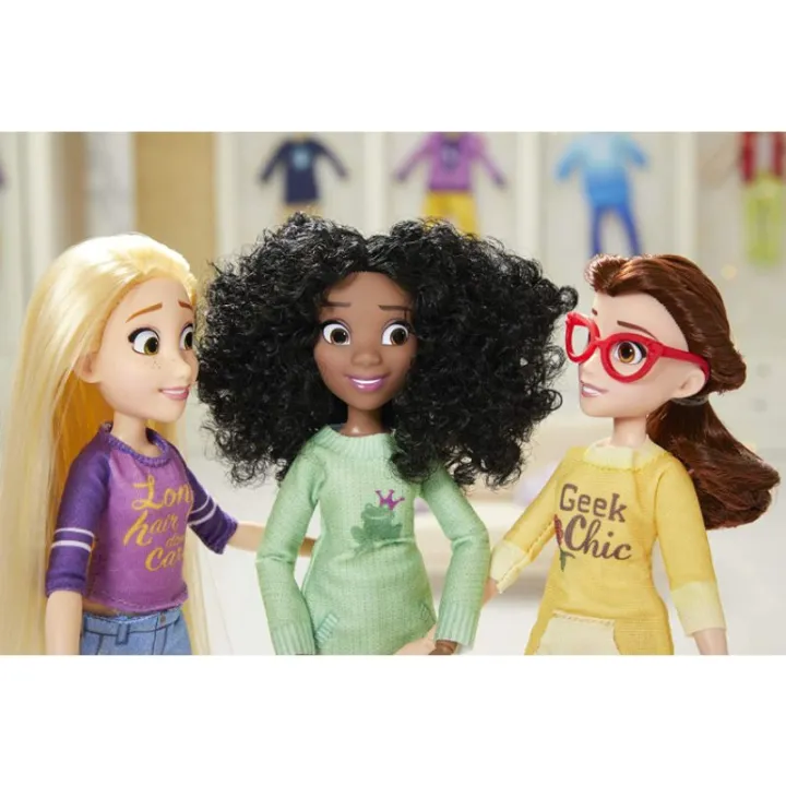 disney-princess-comfy-squad-tiana-ralph-breaks-the-internet-movie-doll-with-comfy-clothes-and-accessories-ตุ๊กตาเจ้าหญิง