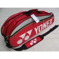 ♂ For Yonexˉ 9332 Badminton Bag Double Zips Bag with Shoes Compartment Main Packets Main Packets Sides Pockets