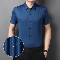 Gifts 2023 Summer New MenS Short -Sleeved Shirt Comfortable And Casual Middle -Aged Fashion Trend