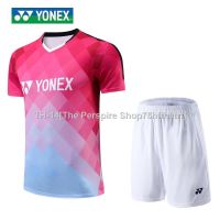 ☌✳▫ YONEX New Badminton Clothing Men and Women Sportswear Breathable Badminton Short Sleeve Fast Drying Jersey 6241