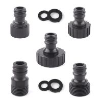 3pcs Plastic Female And Male Thread Garden Hose Connector Garden Quick Connector Faucet Hose Connector Repair Water Tap Adapter Watering Systems Garde