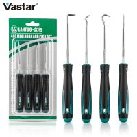 Vastar 4Pcs 225mm Car Auto Vehicle Oil Seal Screwdrivers Set O-Ring Seal Gasket Puller Remover Pick Hooks Repair Tools for Car