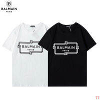 2021ฤดูร้อนเดิม Balmains สำหรับทั้งหญิงและชายเสื้อคุณภาพสูงผ้าฝ้าย100% Unisex แฟชั่น Wild การพิมพ์จดหมายแบบไม่เป็นทางการ