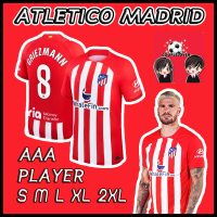 ใหม่ !! เสื้อฟุตบอล อัตเลติโกเดมาดริด ชุดเหย้า เกรดแฟนบอล 2023/24 Atletico Madrid Home Kit 2023/2024 ( FAN VERSION )