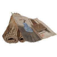 Vintage Papier Handmade Mulberry Paper Raw Xuan Paper Half Ripe Painting Calligraphy Fiber Rice Paper กระดาษห่อจีน