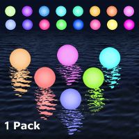 【LZ】☼❀❉  Floating Pool Light com controle remoto 16 cores luzes LED Ball piscina subaquática Pond Lights Hot Tub Lamp iluminação ao ar livre