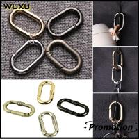 WUXU 1/2/5pcs เครื่องมือ อุปกรณ์เสริม เดินป่าตั้งแคมป์ หัวเข็มขัดกระเป๋า คลิปหนีบกระเป๋าถือ คาราไบเนอร์กลางแจ้ง แหวนวงรีสปริง