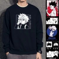 {Echoes ห้างสรรพสินค้า} Unisex ผ้าฝ้ายเสื้อสเวตเตอร์แขนคอกลมยาวลายการ์ตูน Killua