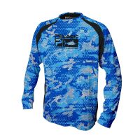 Pelagic Gear Fishing Apparel Summer Mens Long Sleeve Performance Shirt Sun Protection Breathable Tops Shirts Angling Clothing