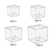 Acrylic Clear Box Transparent Jewelry Box for Candy Wedding Centerpiece Birthday Decor