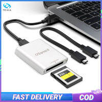 Cfexpress Type B Usb3.1เครื่องอ่านการ์ด Gen2 10Gbps 1DX 3เครื่องอ่านการ์ดอะแดปเตอร์เมมโมรี่การ์ดพร้อมหลอดไฟตัวบ่งชี้แอลอีดี