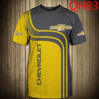 Mens Classic Short sleeved round neck Chevrolet Tshirt casual Mens T-shirt