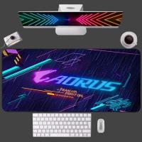 Gigabyte AORUS อุปกรณ์เล่นเกม แผ่นรองเมาส์ นักเล่นเกม Quick Lock ขอบยางนุ่ม แผ่นรองเมาส์สำนักงาน แผ่นรองแป้นพิมพ์