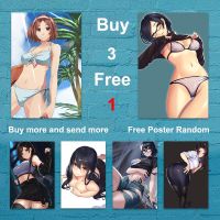 Retro Sexy Girl Anime Custom Print Image Quality Poster Cartoon Wall Art Bar Club Family Room Decoration Mural Collection Gifts Drawing Painting Suppl