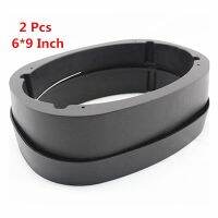 2pcs Car Audio Modified 6x9 Inch Speaker Accessories Flat Oval Beveled Waterproof Plastic Pad Washer Installation Depth