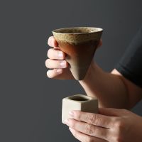 【CW】▨  1pcs 200ml/150ml Mug Rough Pottery Cup Mugs