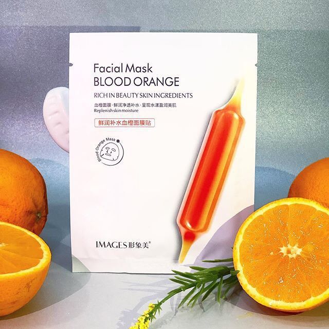 พร้อมส่ง-มาร์กหน้าแผ่นส้ม-images-facial-mask-blood-orange
