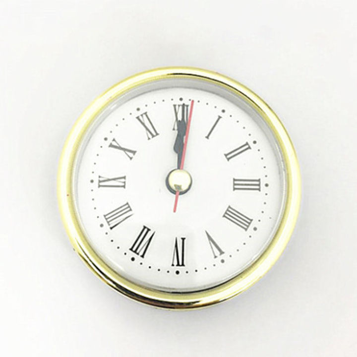 นาฬิกาควอทซ์แบบสอดเข้าตาอุปกรณ์นาฬิกาควอตซ์ขนาดเล็กทำจากพลาสติกทนทานสำหรับใช้ในบ้าน1ชุด