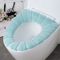 【LZ】▽▦❄  Tampa do toalete do banheiro macio quente capa de assento almofadas em forma de o confortável grosso água tricô commode tapetes