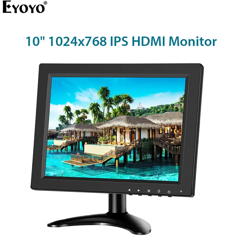 Eyoyo 9.7 inch Security CCTV Monitor Small Portable HDMI LCD Monitor IPS HD  1024x768 4:3 with BNC HDMI VGA AV Input for PC Raspberry Pi Gaming Lazada  PH