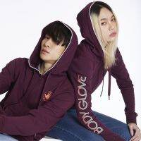 BODY GLOVE SC TRACK CLUB Hoodie เสื้อฮู้ด ผู้ชาย-ผู้หญิง สีเลือดหมู-29