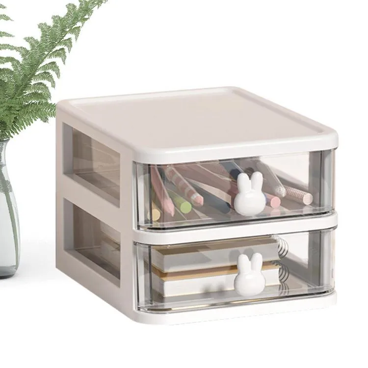 Small Desk Organizer | 4 Tier Clear Cosmetic Makeup Organizer | Table  Organizer With Drawer, Desktop Storage Drawers For Arts Crafts Stationary  Cosmet