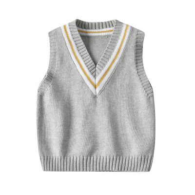 （Good baby store） Baby Boys Cotton Knit Sleeveless Vest Sweater Kids Knitted Children Inner Tops Winter Soft Warm Solid Color Blouse Sweater Vest