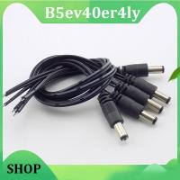 B5ev40er4ly SHOP B5ev40er4ly SHOP 5pcs 2.1*5.5mm 12V DC Male Connectors Plug Power Supply Extension Cable Cord CCTV Camera LED Strip Light