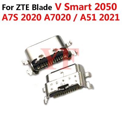 10pcs สําหรับ ZTE Blade V Smart 2050 20 Smart A51 2021 A7S 2020 A7020 USB Charging Charge Port Dock Socket Connector