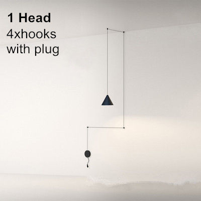 Modern Long Wire design Led Pendant Lights Geometric Pendant Lamp for living room Bedside Wall Sconce Hanging Light Fixture