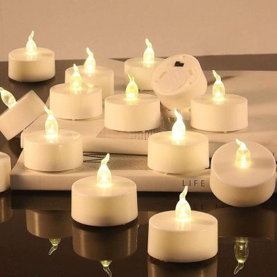 6pcs Led Candle Lights Flameless Flickering Tea Light For Home Birthday Party Wedding Decoration Candle Light Dinner