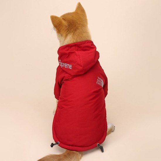 Oimg quần áo cho chó mùa thu đông áo khoác chó nhỏ dày bằng lông cừu shiba - ảnh sản phẩm 5