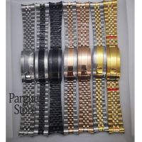 20mm silver gold black stainless steel watch strap adjustable buckle fit 40mm watch case jubilee bracelet