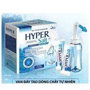 Bình Rửa Mũi 300mL kèm muối rửa HYPER SALT, Dụng Cụ Rửa Mũi Cho Bé