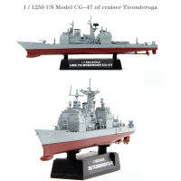 หายาก11250 Us รุ่น CG-47ของ Cruiser Ticonderoga E37401สำเร็จรูปเรือทหาร Model